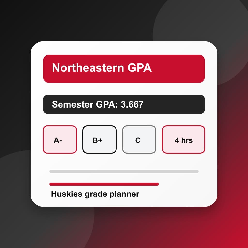 Laptop with GPA calculator for Northeastern University students