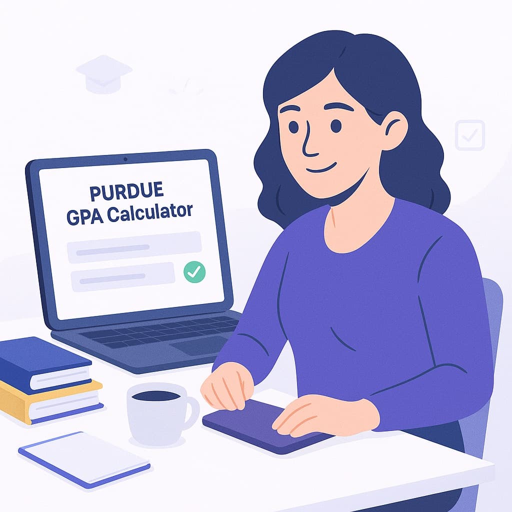 Purdue University students using the Purdue GPA calculator to track academic progress